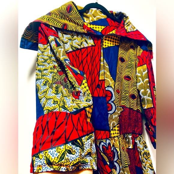 African print Peplum Blouse - Picture 6 of 8